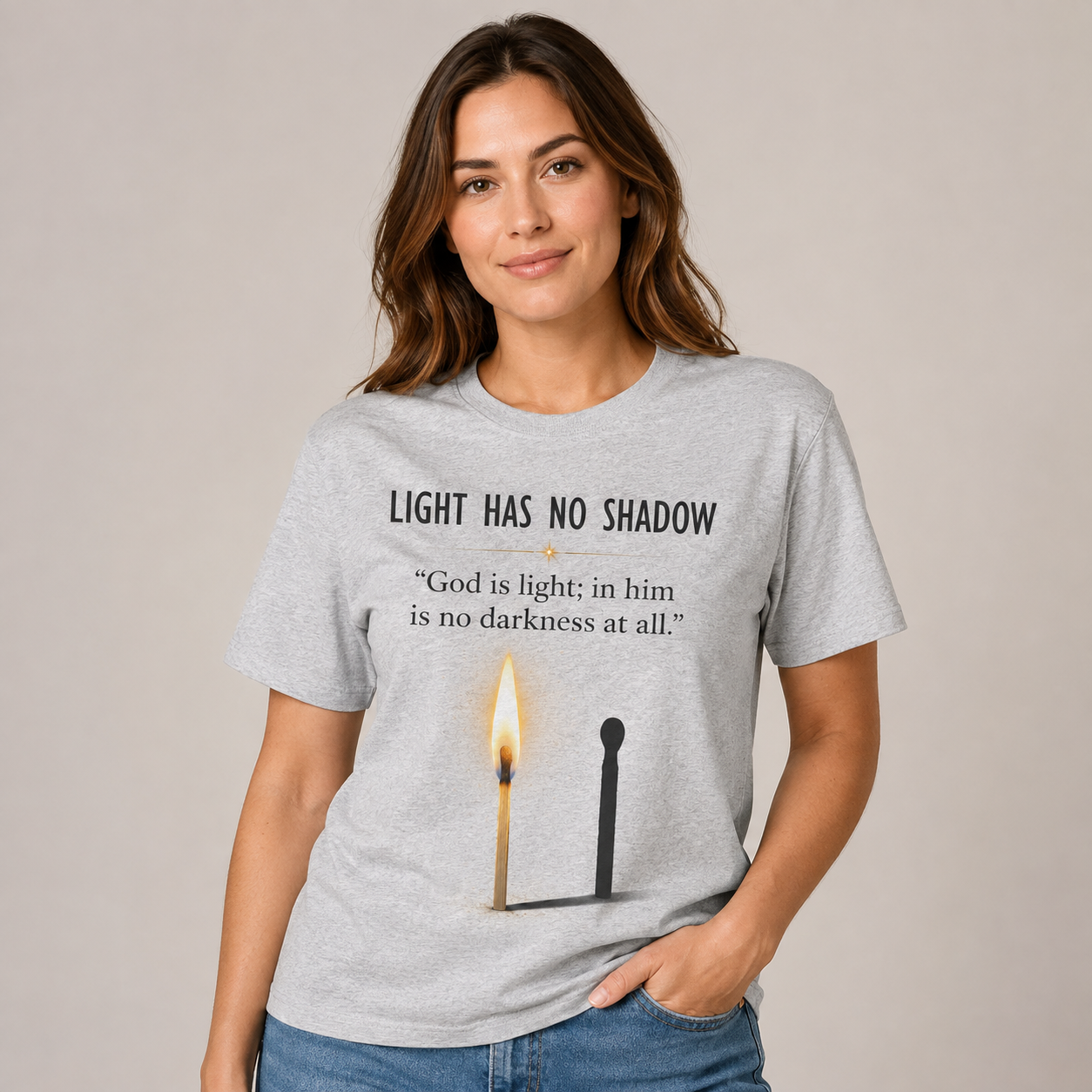 Light Has No Shadow Christian T-Shirt